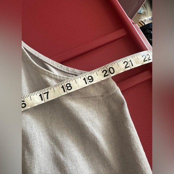 Forcynthia linen blend artsy flowy beach resort wear ocean boutique pockets sz M - Picture 4 of 6